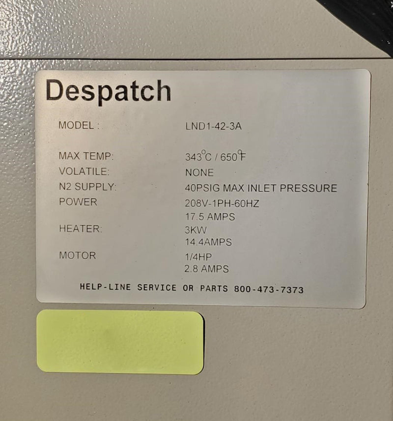 Despatch LND 1-42-3 A Convection Oven
