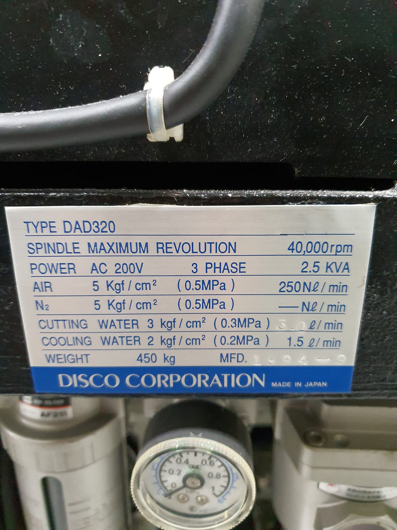 Disco DAD 320 Automatic Dicing Saw