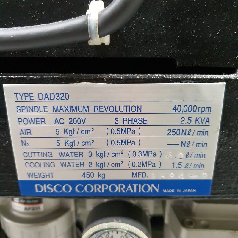 Disco DAD 320 Automatic Dicing Saw