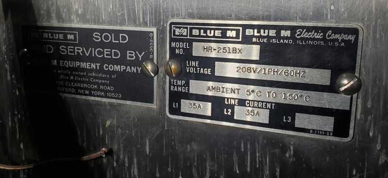 Blue M HR 2518 X Electric Stability Chamber
