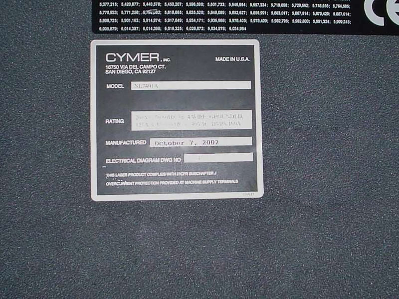 Cymer NL 7401 A Laser