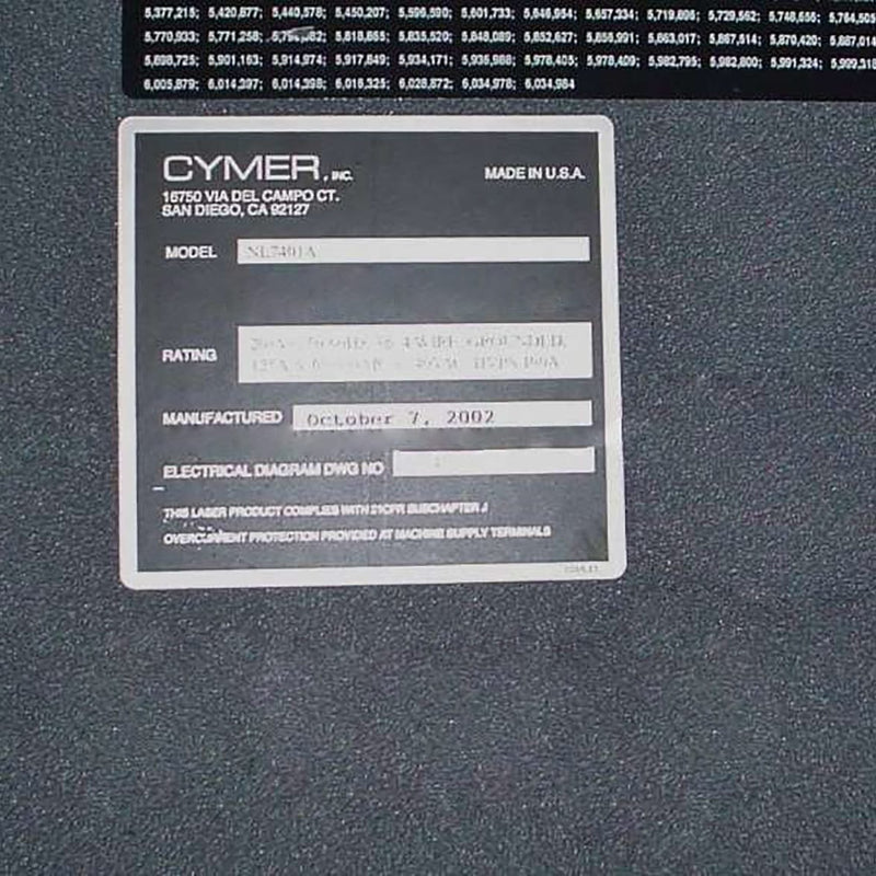 Cymer NL 7401 A Laser