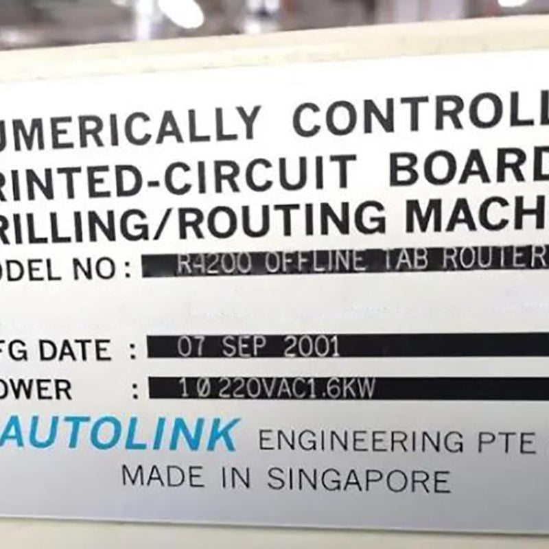 Autolink Engineering R 4200 Numerically Controlled Printed Circuit Board Drilling/Routing Machine