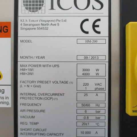 KLA / ICOS WI 2280 Inspection System