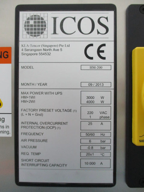 KLA / ICOS WI 2280 Inspection System