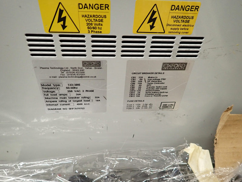 Oxford 133 / 3 RIE Source Chamber