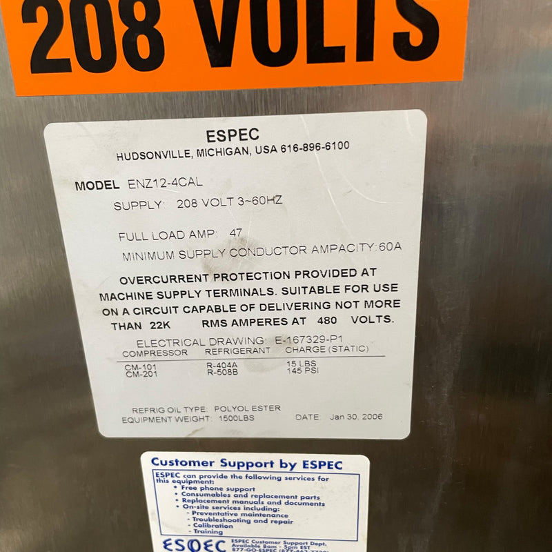ESPEC ENZ 12-4 CAL Temperature Chamber