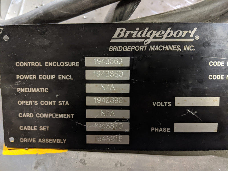Bridgeport EZ Trak DX Knee Mill