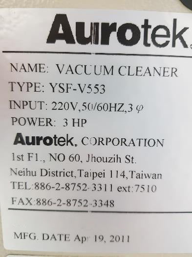 Aurotek Y S 168 SW PCB Separator