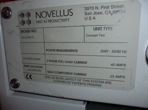 Lam / Novellus Concept Two PECVD (Plasma-Enhanced Chemical Vapor Deposition)