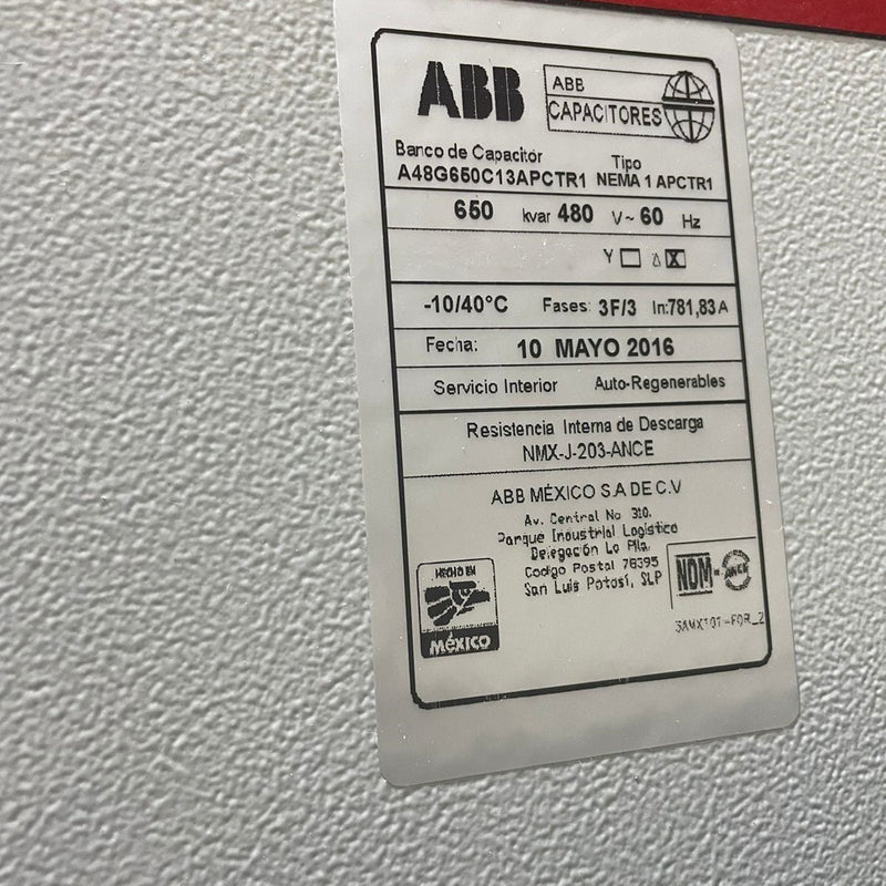 ABB Nema 1 Capacitor