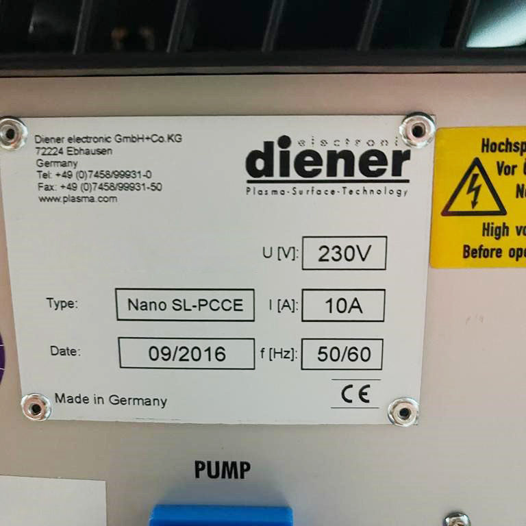 Diener Nano SL PCCE Plasma System