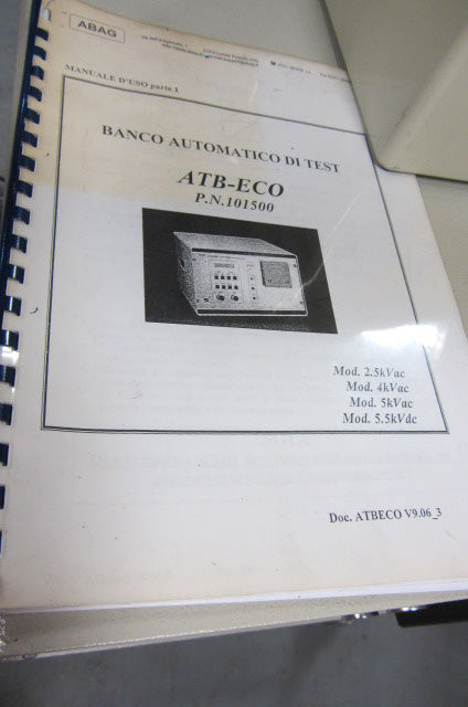 ABAG ATB ECO 5193 Automatic Test Bench