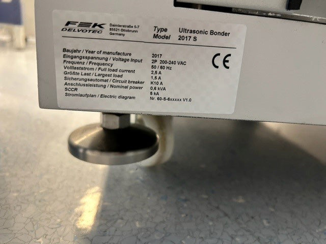 F&K Delvotec 2017 S Wire Bonder