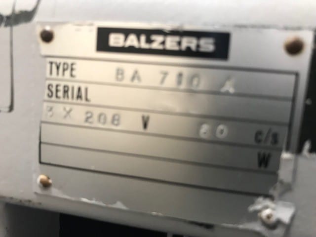 Oerlikon Balzers BA 710 A E-Beam