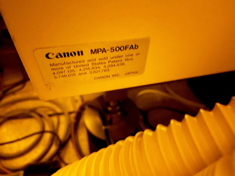 Canon MPA 500 Fab Mirror Projection Mask Aligner