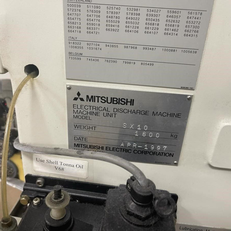 Mitsubishi SX 10 EDM (Electrical Discharge Machine)
