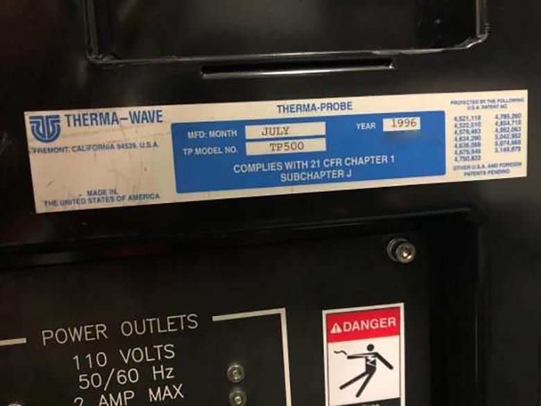 KLA / Therma-wave TP 500 Implant Dose Measurement