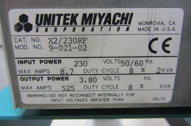 Unitek / Miyachi 9 021 02 Thermo Bonder