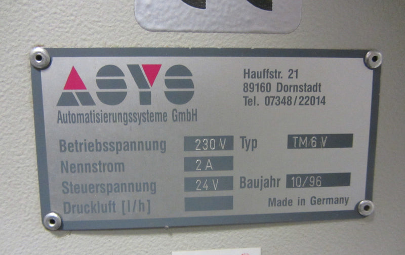 ASYS TM 6 V Conveyor