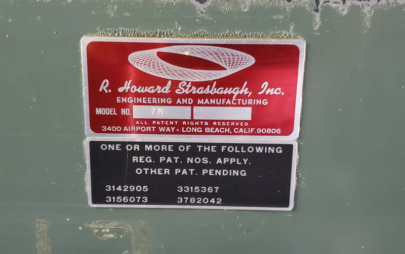 Strasbaugh 7 M Generator
