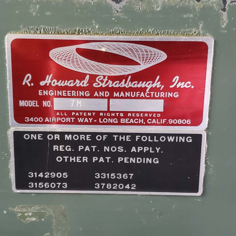 Strasbaugh 7 M Generator