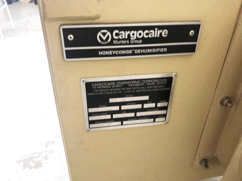 Cargocaire Honeycomb Dehumidifier