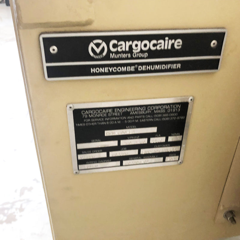 Cargocaire Honeycomb Dehumidifier