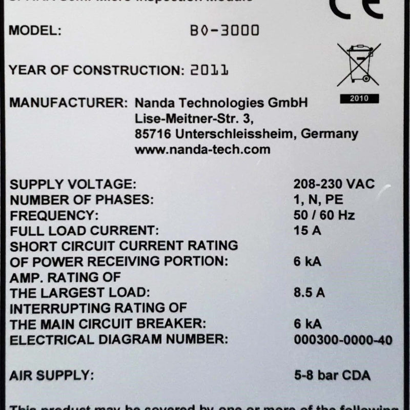 Asyst Spark Semi-Micro Inspection Module