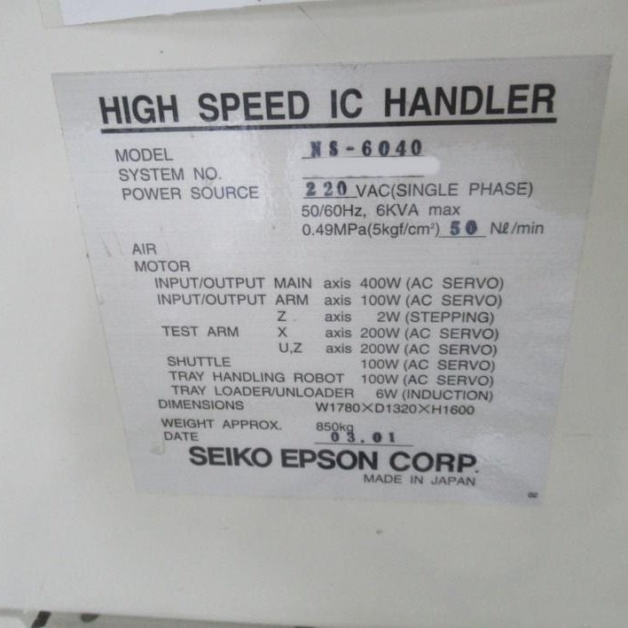 Seiko / Epson NS 6040 Handler