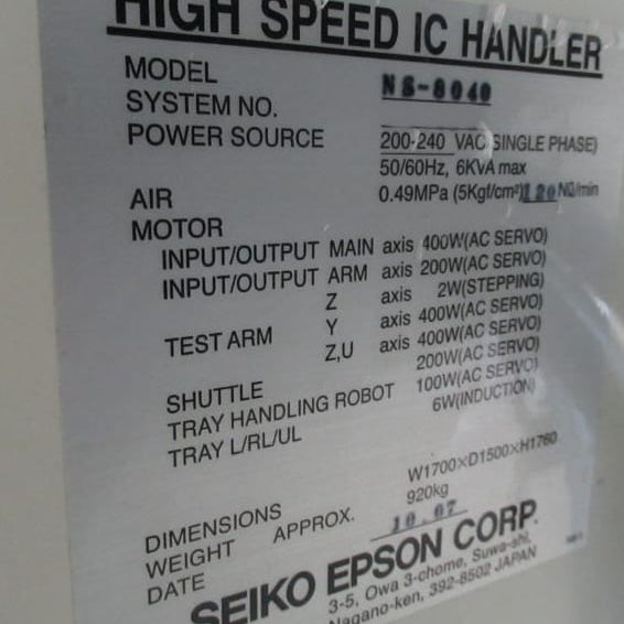 Seiko / Epson NS 8040 Handler