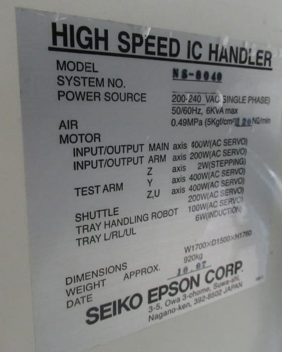 Seiko / Epson NS 8040 Handler