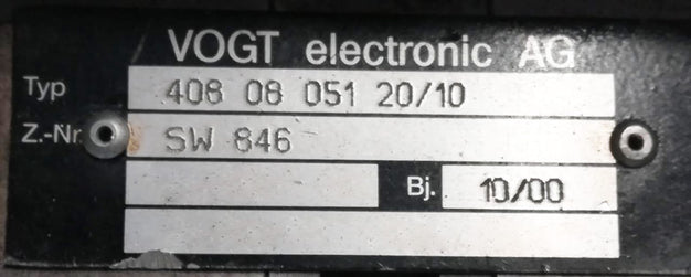 VOGT Electronic Plastic Tooling
