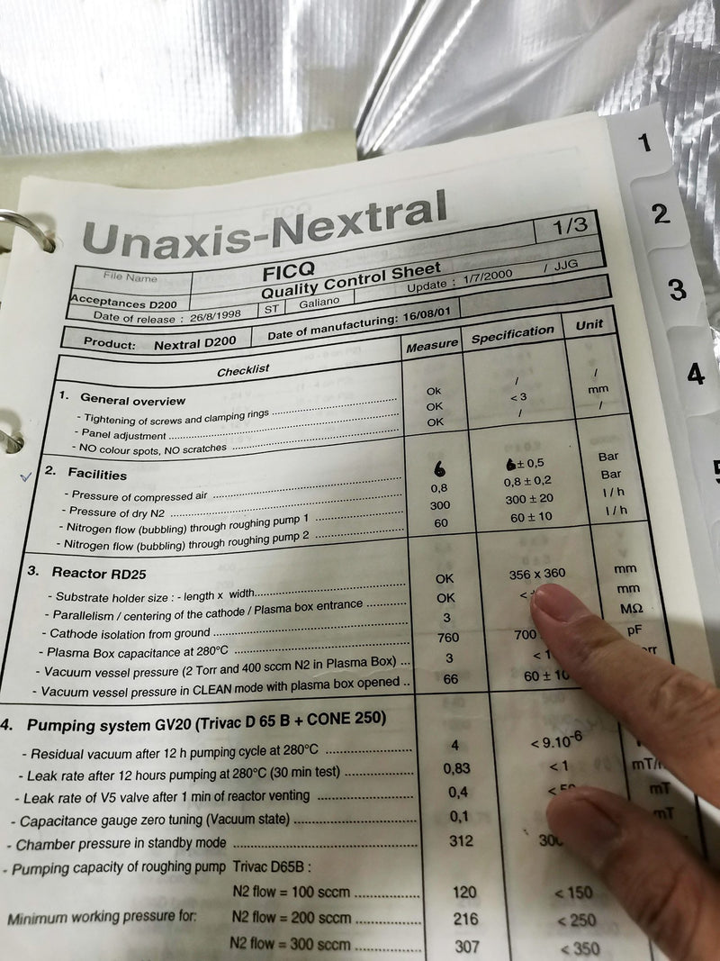 Unaxis / Nextral ND 200 PECVD (Plasma-Enhanced Chemical Vapor Deposition)