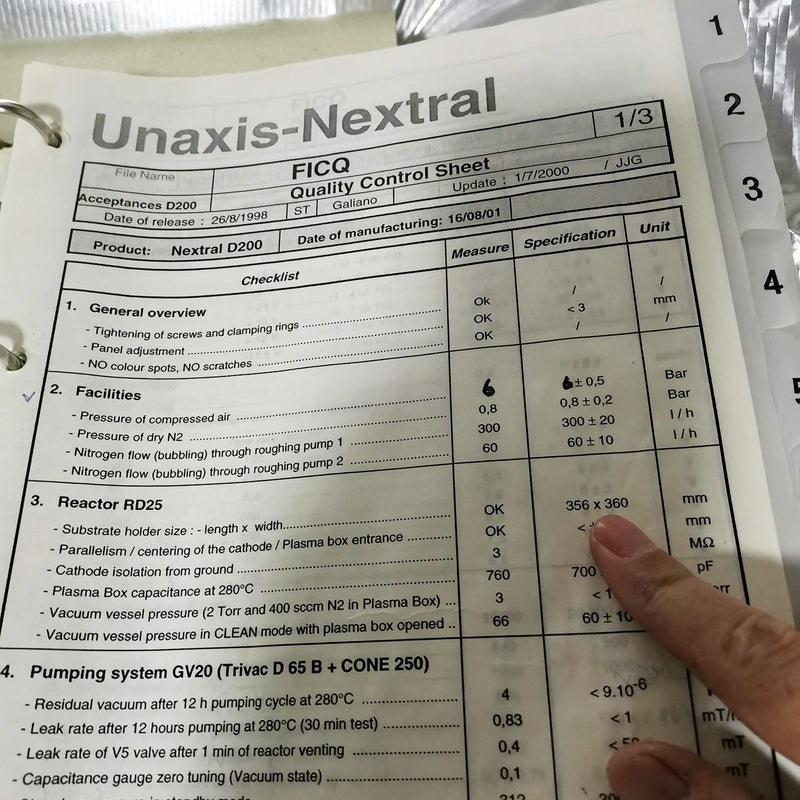 Unaxis / Nextral ND 200 PECVD (Plasma-Enhanced Chemical Vapor Deposition)