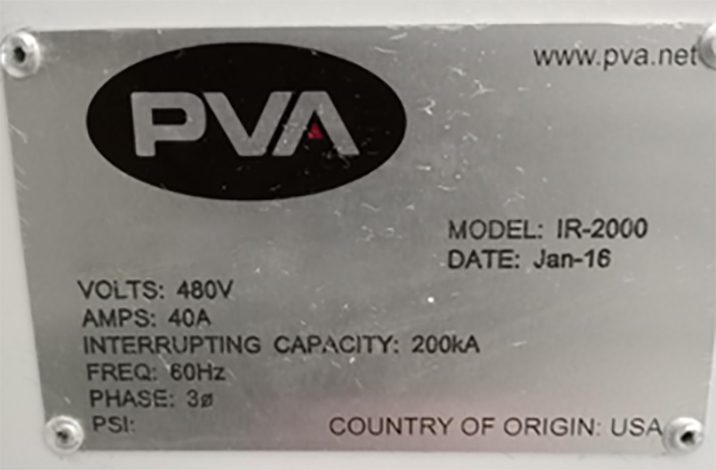 PVA IR 2000 Oven