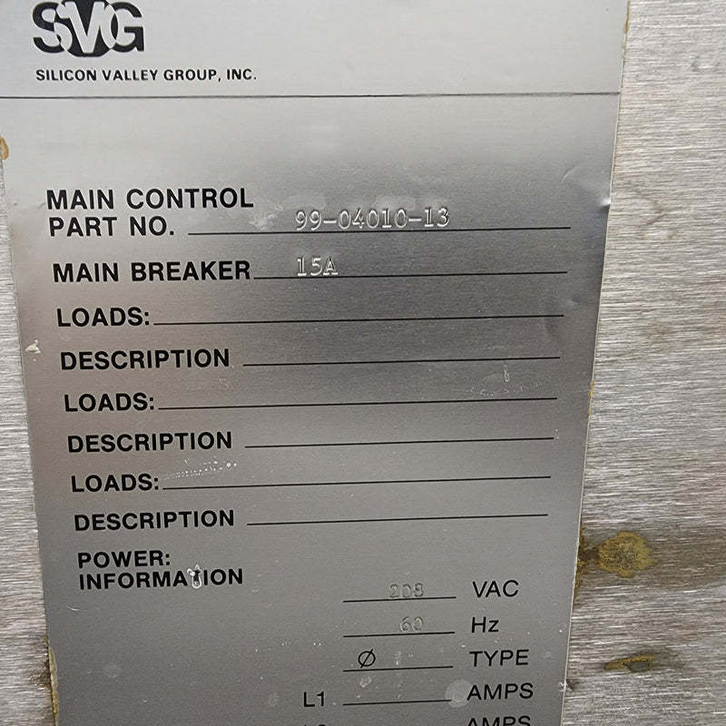 SVG 8620 / 8636 Dual Track Wafer Scrubber