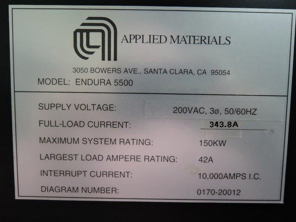 Applied Materials Endura PVD (Physical Vapor Deposition)
