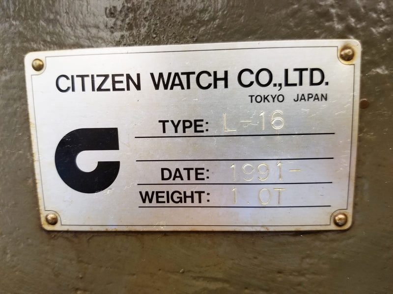 Citizen L 16 CNC