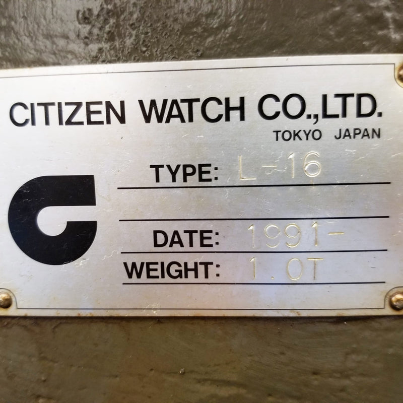 Citizen L 16 CNC