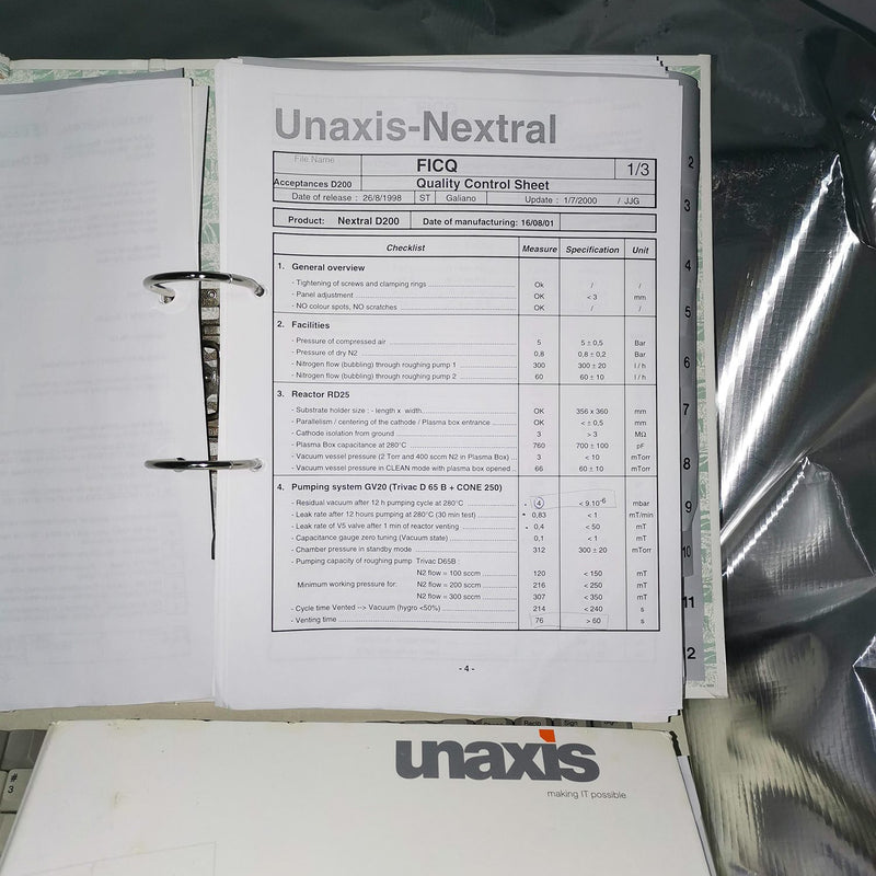 Unaxis / Nextral ND 200 PECVD (Plasma-Enhanced Chemical Vapor Deposition)