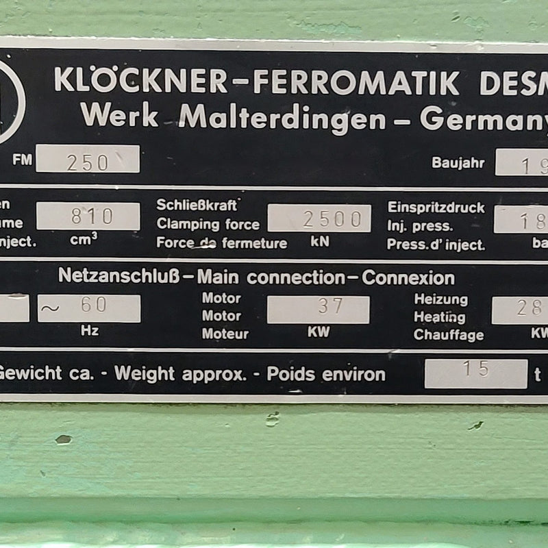 Klockner Ferromatik Desma FM 250