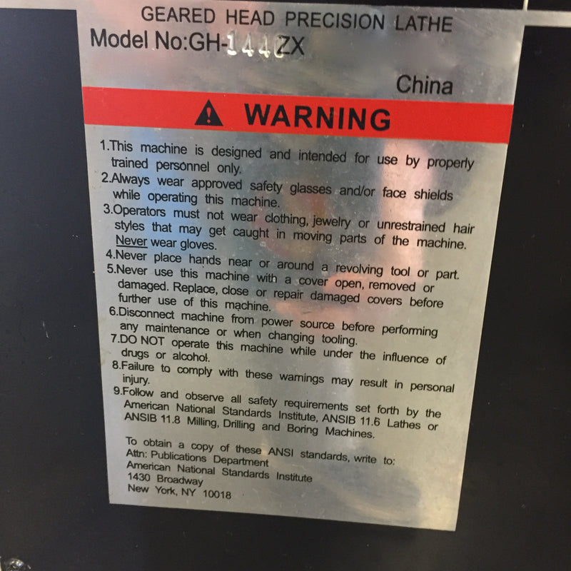 Jet GH 1440 ZX Lathe