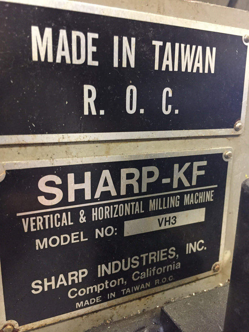 Sharp 3 HV Vertical / Horizontal Mill