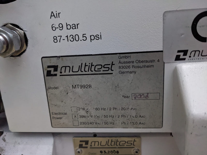 Multitest MT 9928 Lot of 5 Handlers