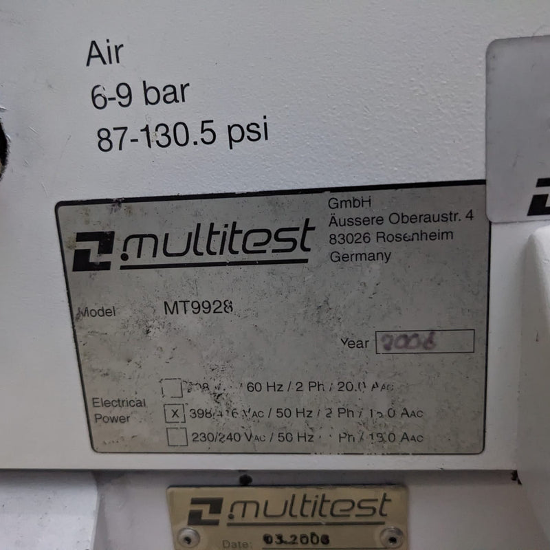 Multitest MT 9928 Lot of 5 Handlers