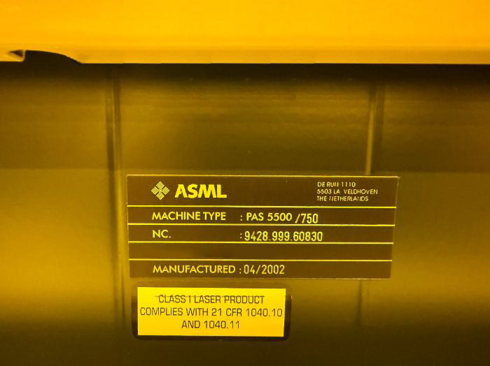 ASML PAS 5500 / 750 Scanner