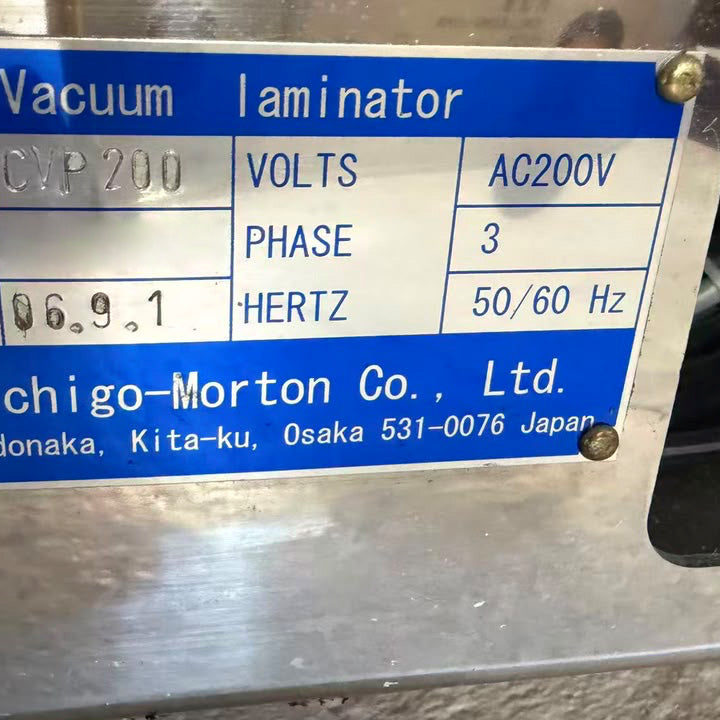 Nichigo-Morton CVP 200 Vacuum Laminator