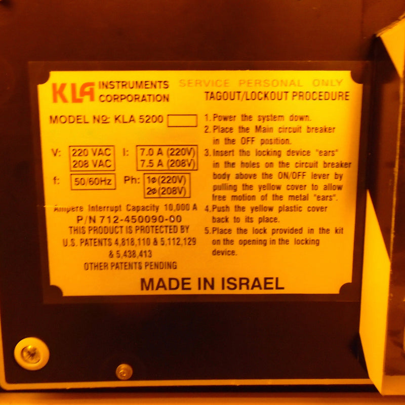KLA 5200 XP Overlay Measurement