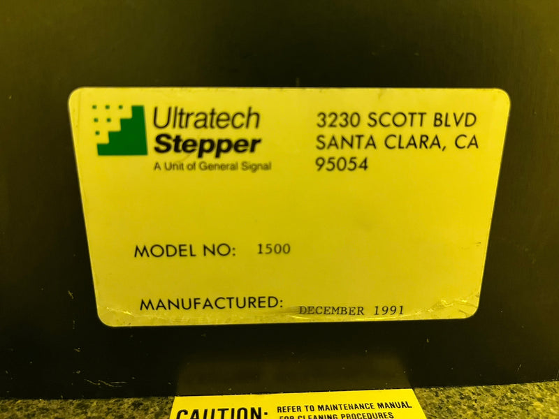 Ultratech UltraStep 1500 Stepper